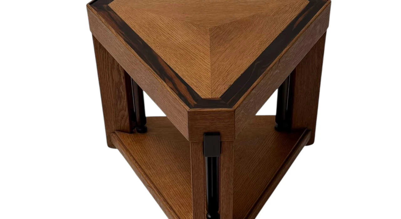 Art Deco Modernist Triangular Side Table by Anton Lucas, 1920s